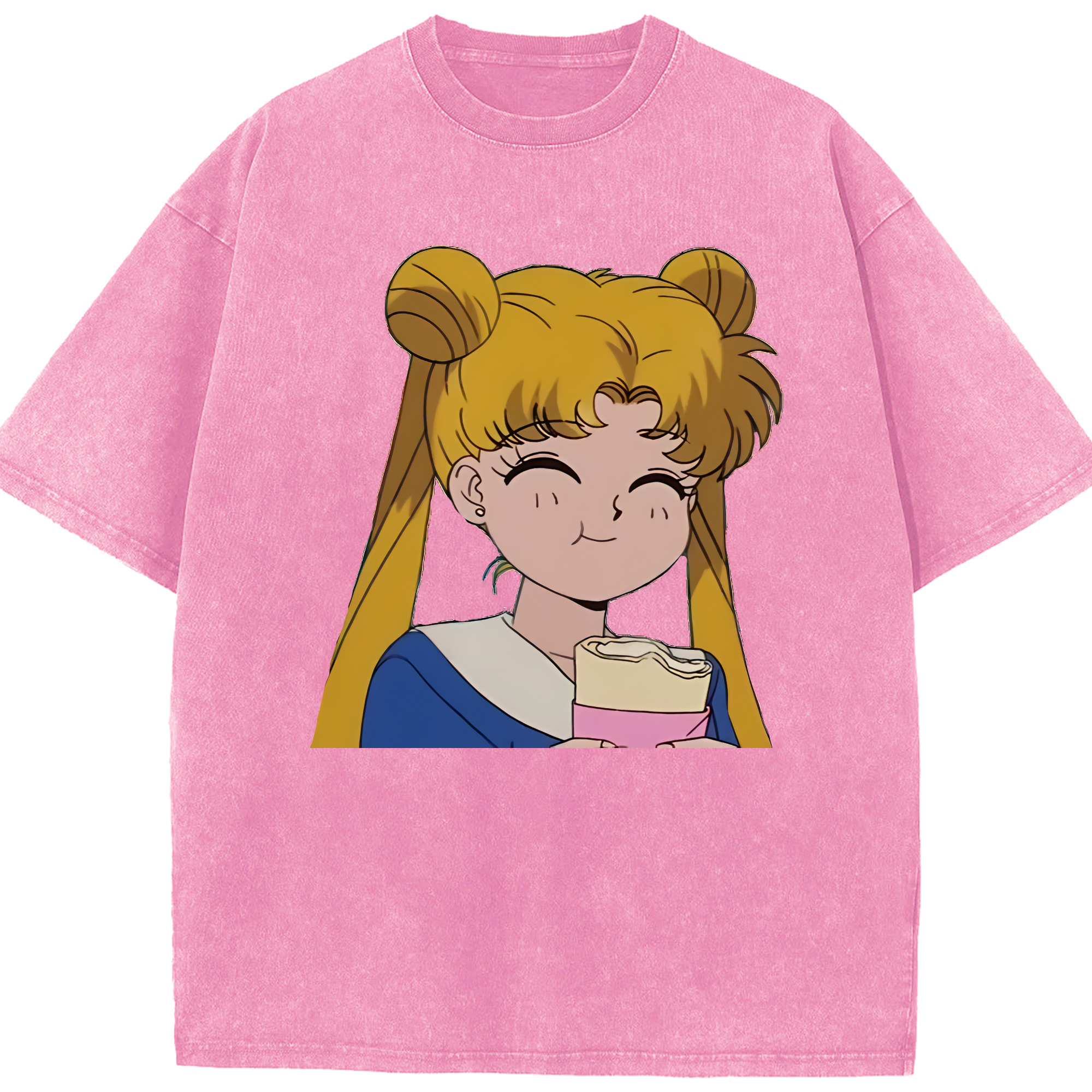 （画像用） 美少女戦士セーラームーン 愛野 美奈子 あいの みなこ Sailor Moon Aino Minako 綿100% ヴィンテージ風 半袖Tシャツ（フロントプリント）